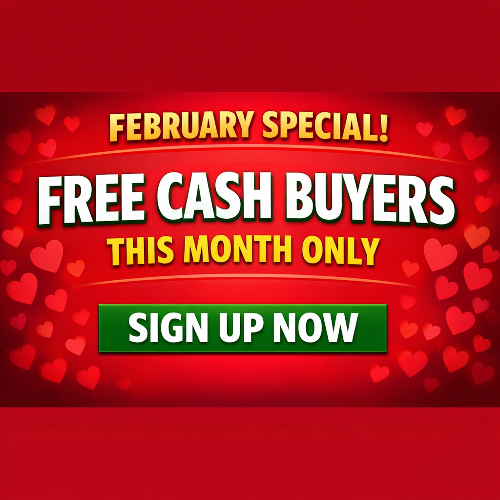 February Special: FREE Cash Buyers All Month! Sign Up Here thumbnail