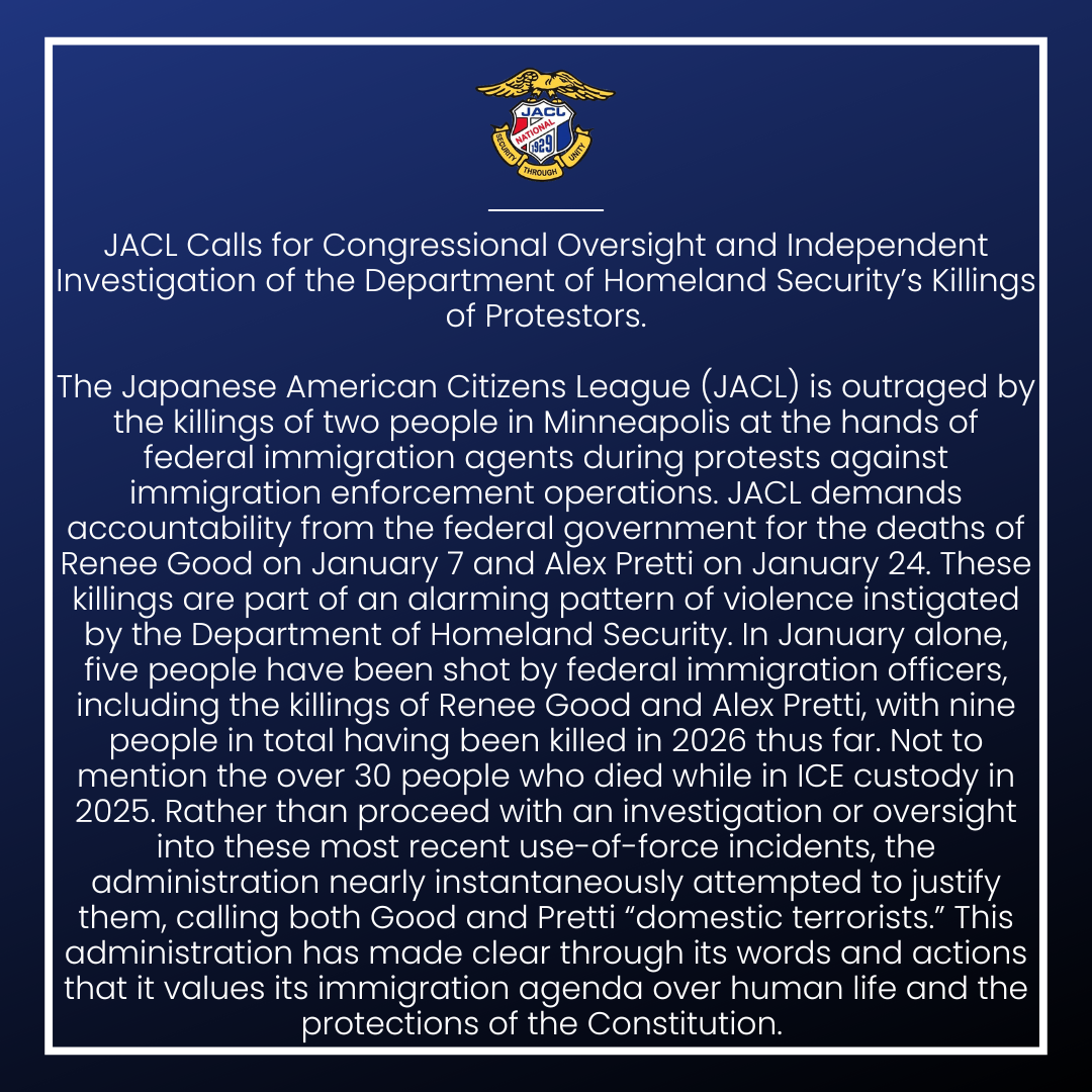 Federal Agents Kill Two People In Minneapolis Within Two Weeks — JACL thumbnail