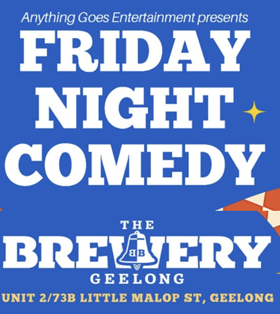 Fri 8th Nov: MC'ing Friday Night Comedy @ The Brewery Geelong thumbnail