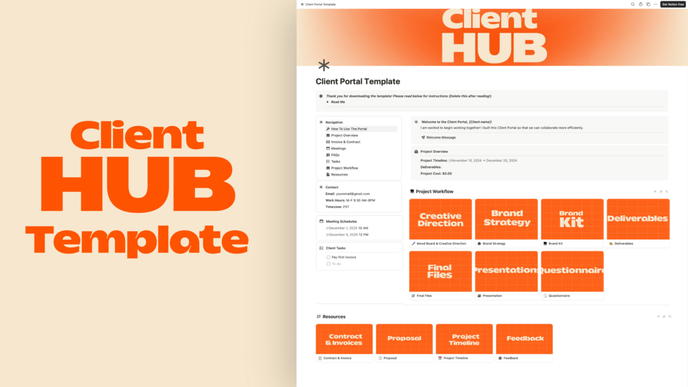 Client Portal-Notion Template thumbnail
