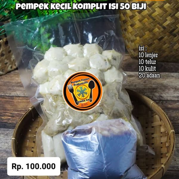 Pempek Komplit Isi 50 Biji from Pempek Frozen Prabumulih on WhatsApp. thumbnail