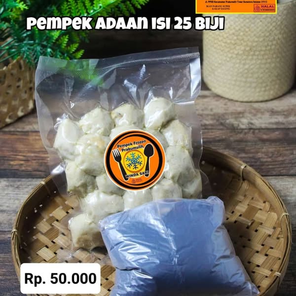 Pempek Adaan Isi 25 Biji from Pempek Frozen Prabumulih on WhatsApp. thumbnail
