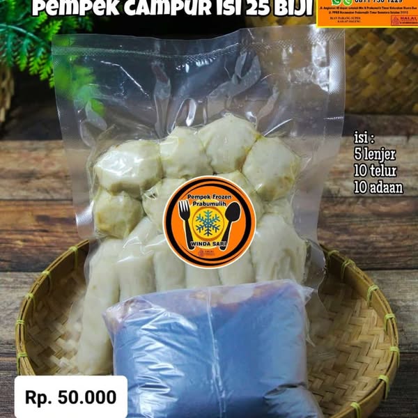 Pempek Campur Isi 25 Biji from Pempek Frozen Prabumulih on WhatsApp. thumbnail