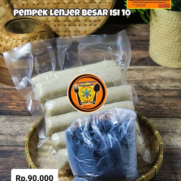 Pempek Lenjer Besar Isi 10 Biji from Pempek Frozen Prabumulih on WhatsApp. thumbnail