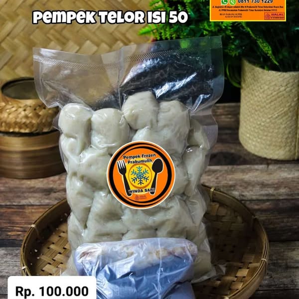 Pempek Telor Kecil Isi 50 Biji from Pempek Frozen Prabumulih on WhatsApp. thumbnail