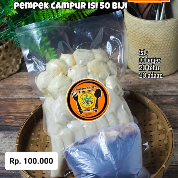 Pempek Campur Isi 50 Biji from Pempek Frozen Prabumulih on WhatsApp. thumbnail