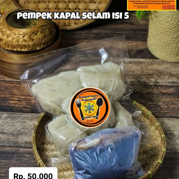 Pempek Kapal Selam Isi 5 Biji from Pempek Frozen Prabumulih on WhatsApp. thumbnail