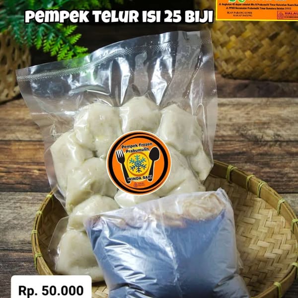 Pempek Telur Kecil Isi 25 Biji from Pempek Frozen Prabumulih on WhatsApp. thumbnail