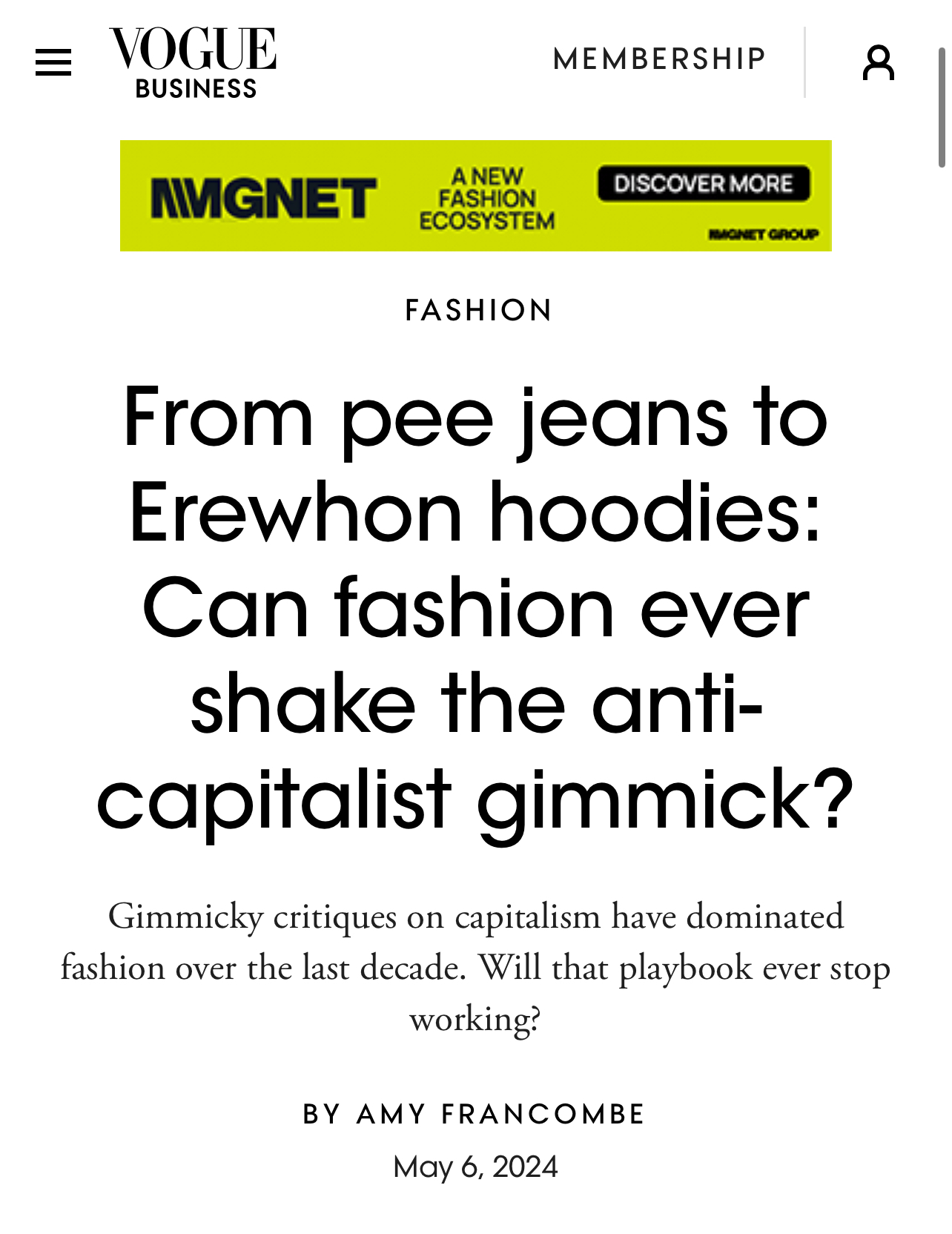 Current Appearance: Vogue Business thumbnail