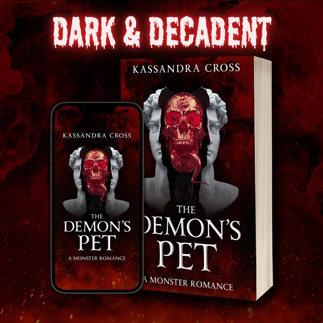 This demon is dark, decadent, and determined 😈 
Swipe 👉🏻 for a tasty teaser… 
🔥The Demon’s Pet🔥
Monster smut/horror with