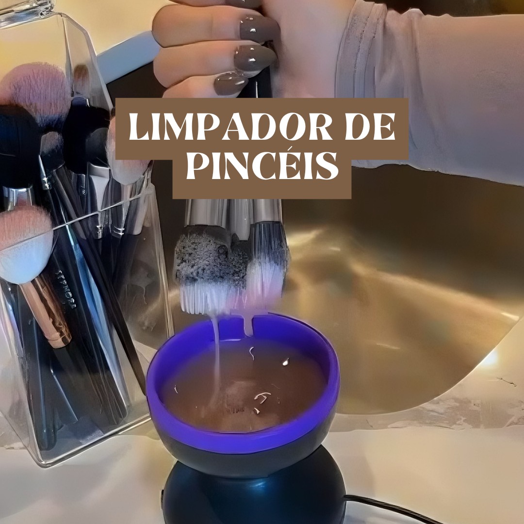 Máquina Limpadora Elétrica De Maquiagem Escova Adequada Para Todos Os Tamanhos Escovas Giradora Automática thumbnail