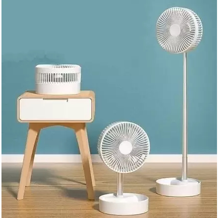 Ventilador Portátil Dobrável 4 Velocidades Recarregável USB Retrátil thumbnail