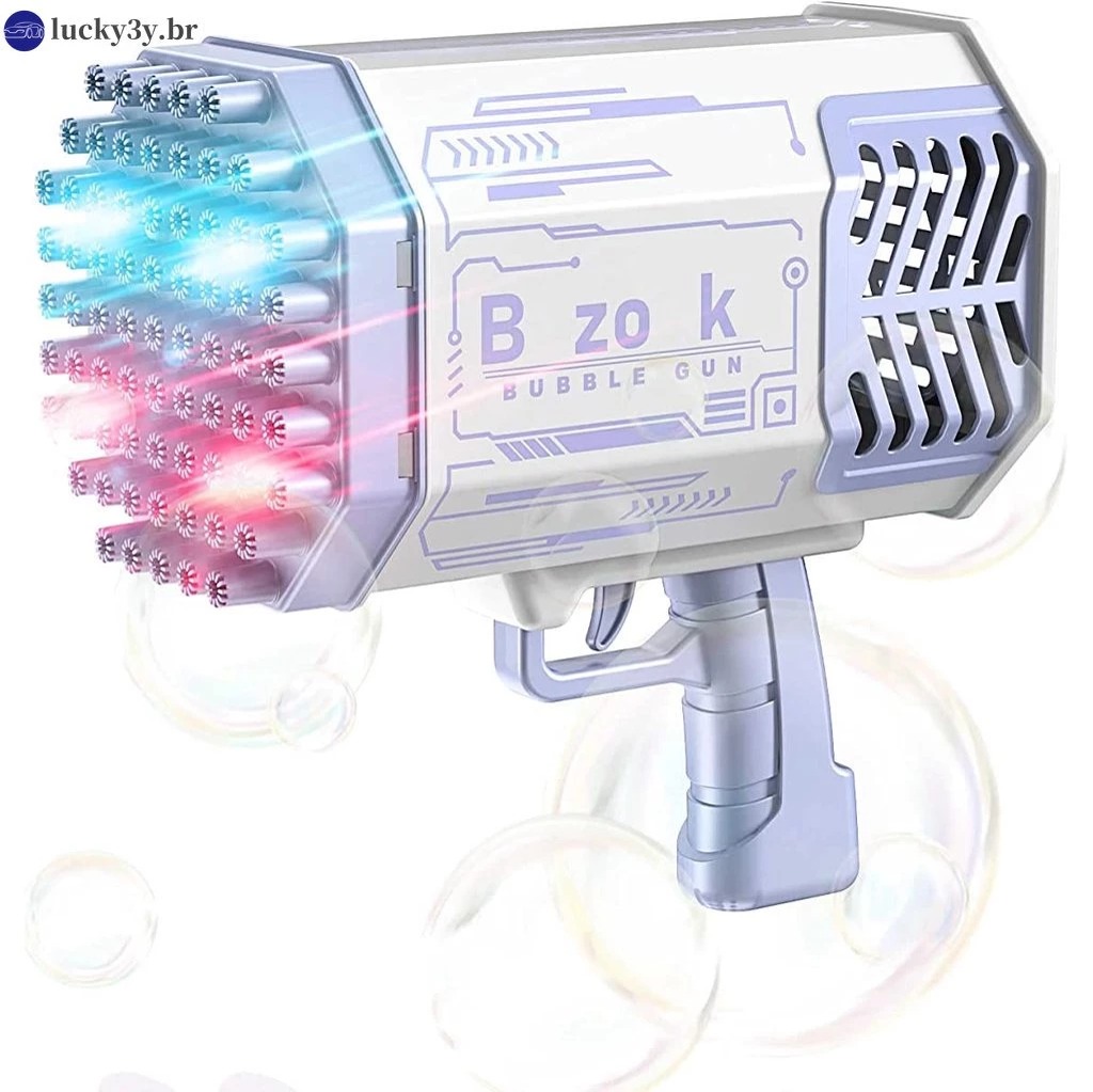 Máquina Automática De Bolhas De 36 Furos 2023 Bazooka Com Luz E Ventilador thumbnail