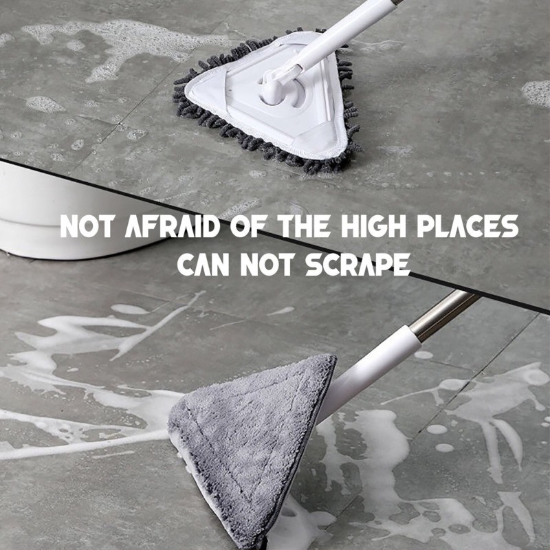 Esfregão Rotating triangle cleaning mop Glass Cleaner Cleaning Dust Mop thumbnail