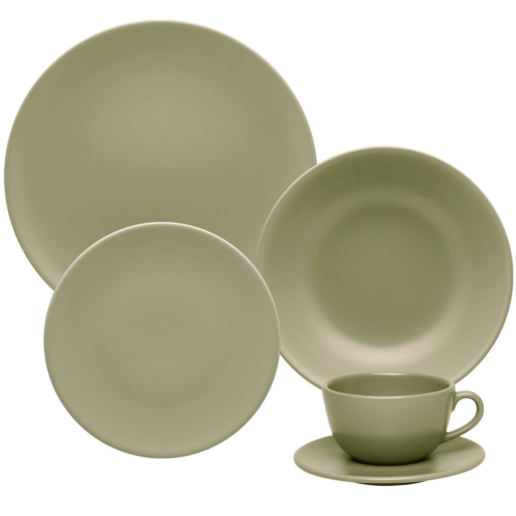 Aparelho de Jantar Oliva 20 peças Cerâmica - Oxford Porcelanas - Conjunto de Jantar - Conjunto de Chá thumbnail