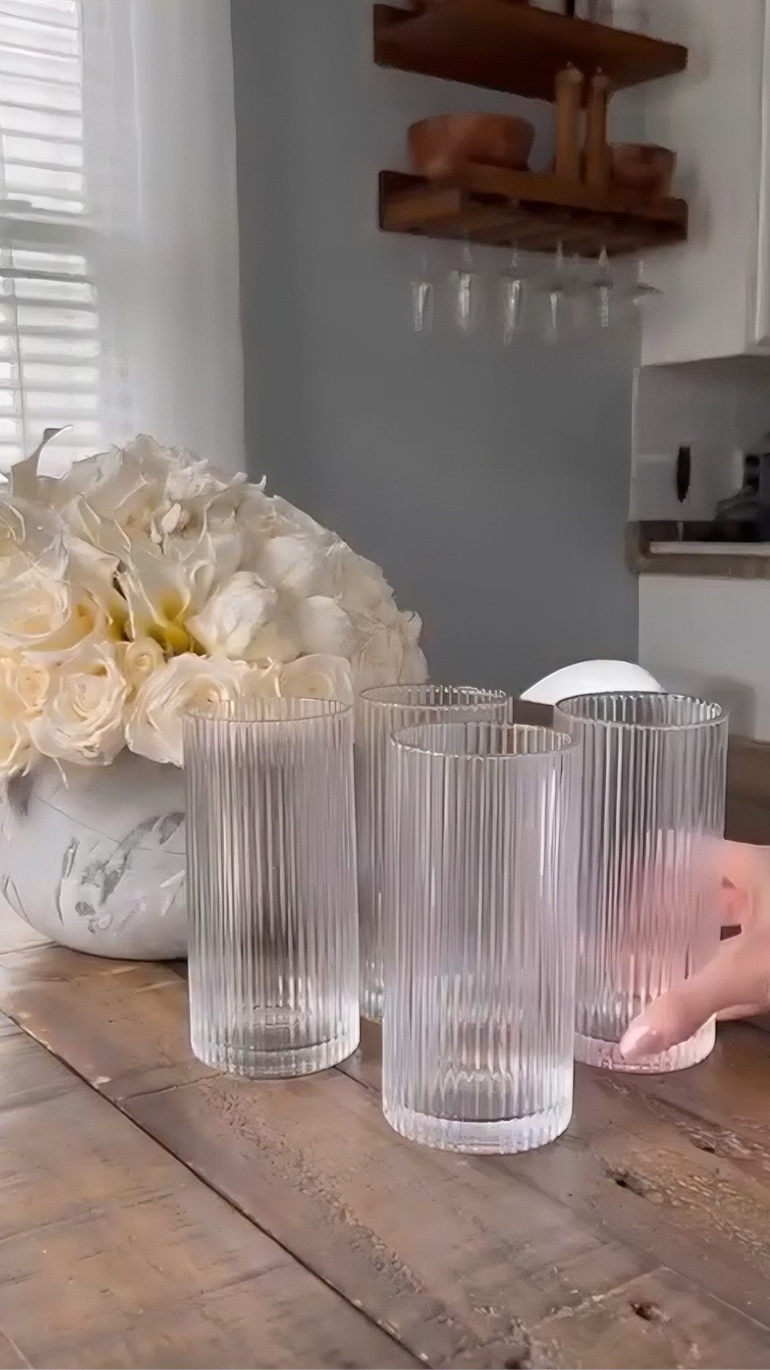 Copos de Vidro Transparente Line Mesa Posta 330ml Lindos thumbnail