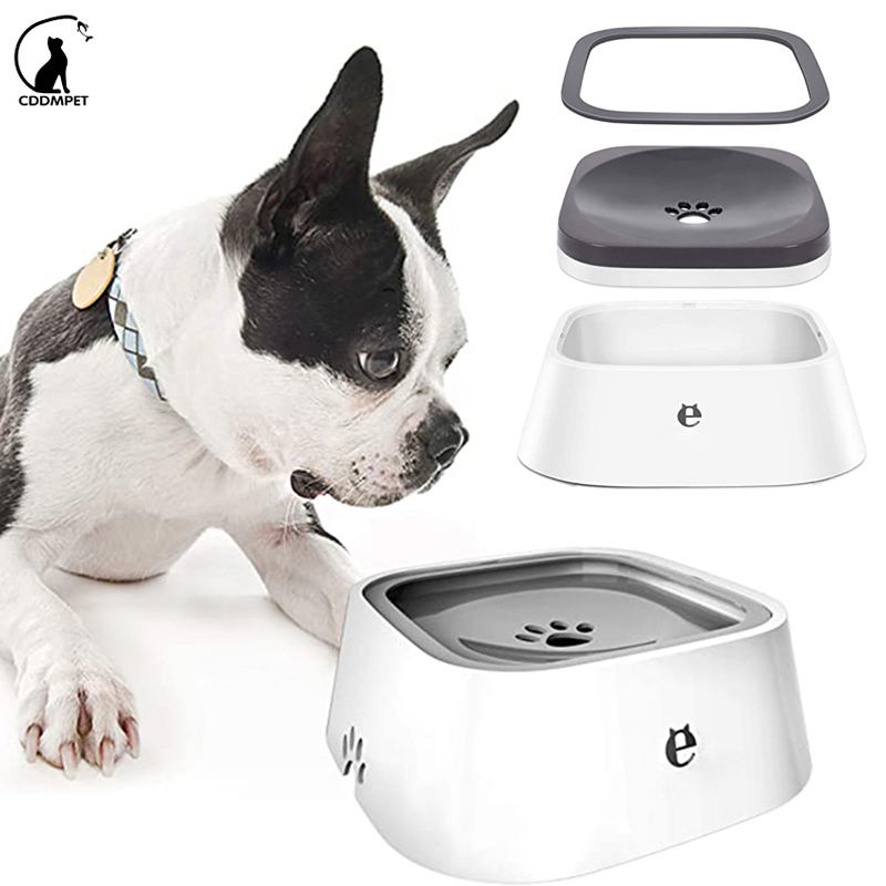 Tigela De Água Bebedouro Gato Cachorro Para Cães E Comedouro Flutuante De Plástico Anti-Rolo Lento Animais De Estimação thumbnail
