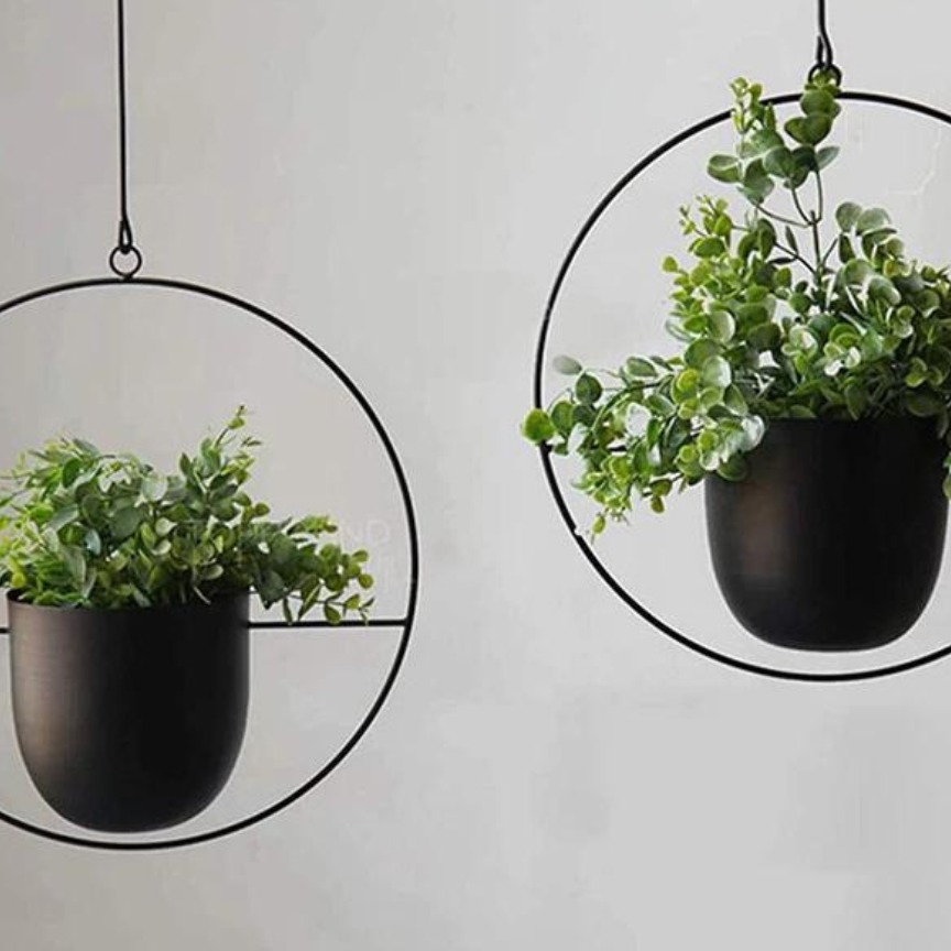 Pendurador De Ferro Flor De Planta Hidropônica Varanda Decorativo Jardim thumbnail