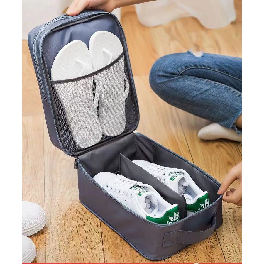 Necessaire Organizador Bolsa Porta Sapato Toalha Maquiagem Mala Academia Viagem thumbnail