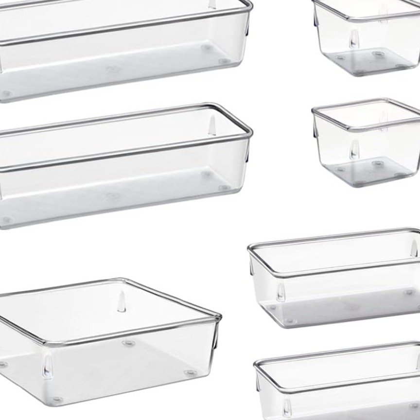 Organizador Modular Acrimet para Gavetas, Bancadas e Armários, Plástico Transparente, Kit com 7 Potes Sortidos : Amazon.com.br: Cozinha thumbnail