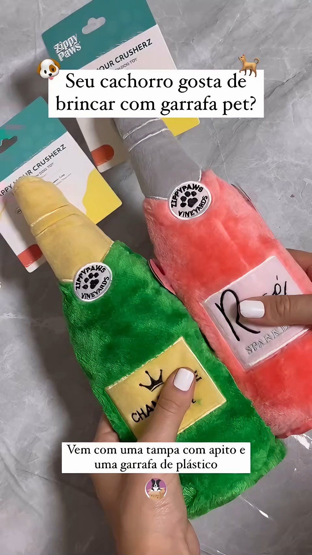 Zippy Paws – Garrafa de água crocante temática Happy Hour Crusherz Drink Dog Toy – Champanhe | Amazon.com.br thumbnail