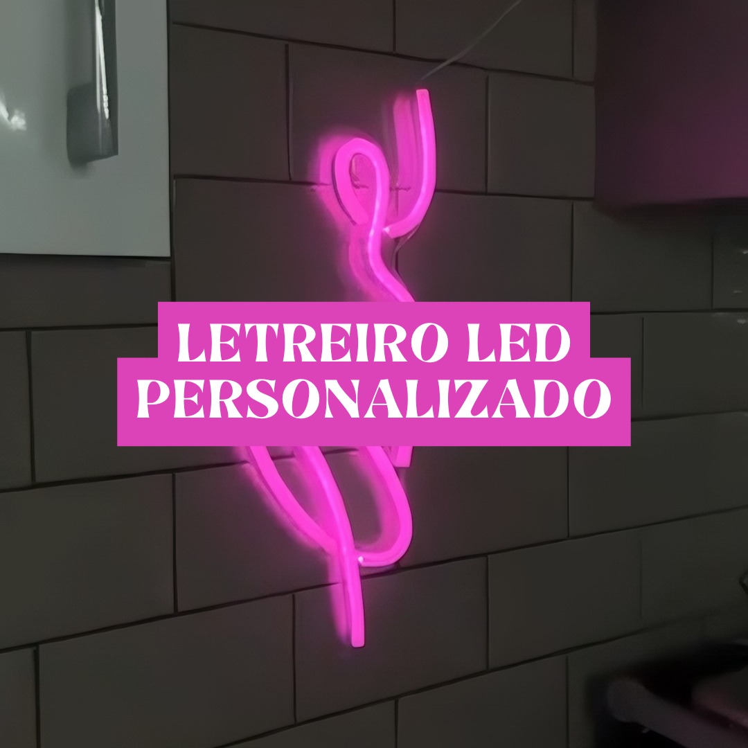 Painel Letreiro Led Neon Personalizado em Acrílico (8 letras, NeonLed Rosa) | Amazon.com.br thumbnail
