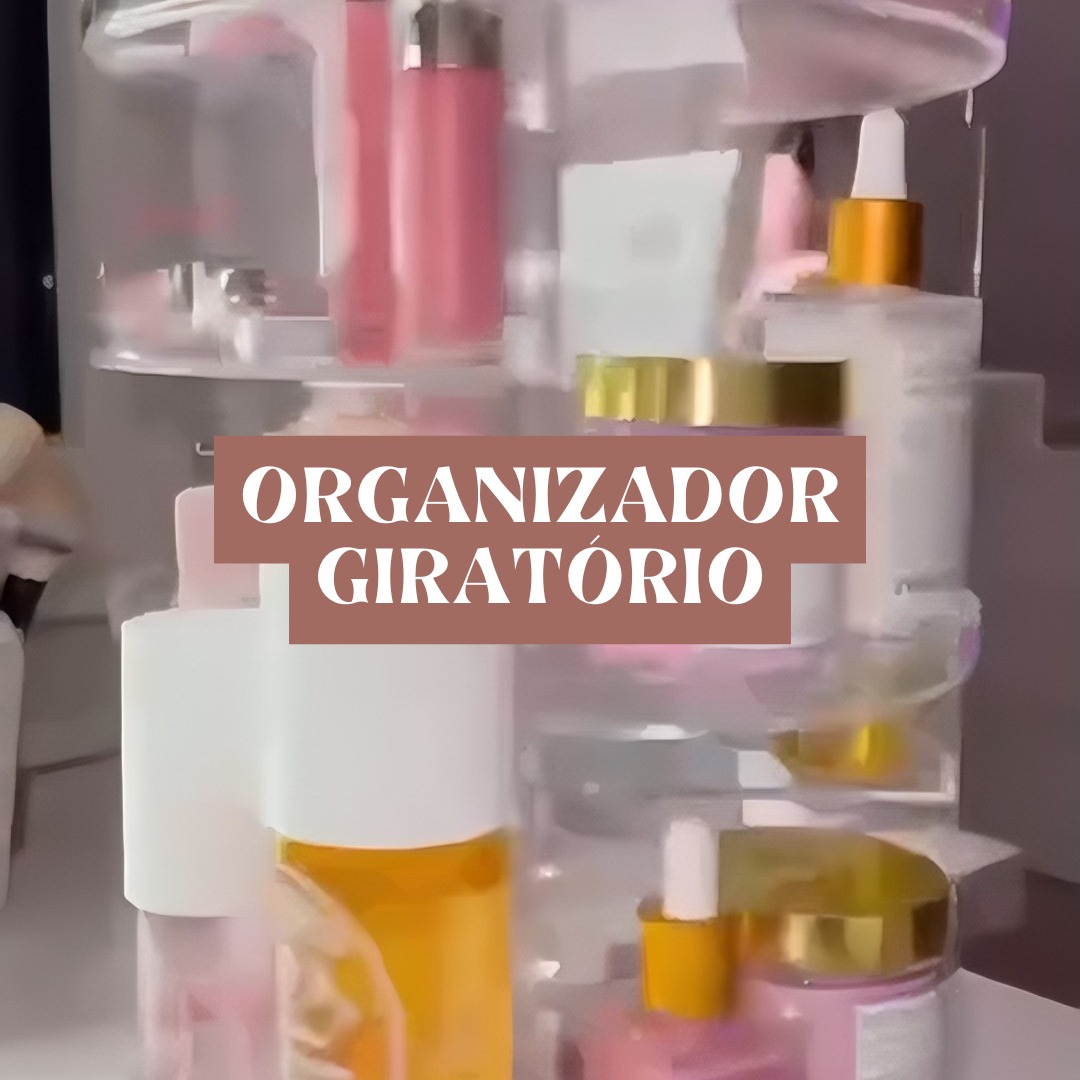 Organizador De Maquiagem Acrilico 360º Organizador De Maquiagem Giratório thumbnail