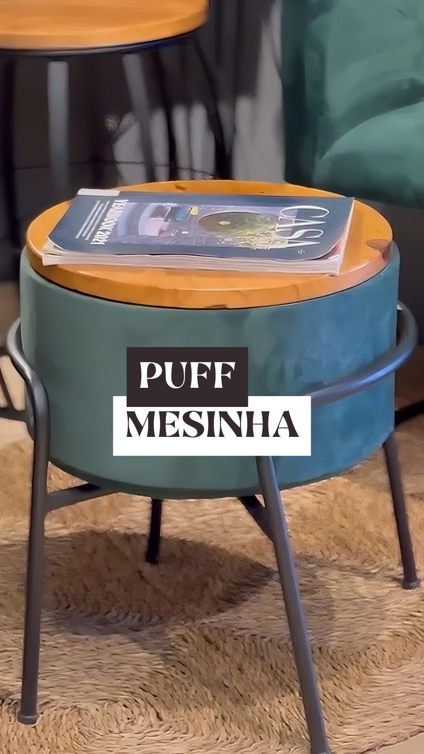 Puff Mesa Multiuso - Decoração e Conforto em um Só Produto thumbnail