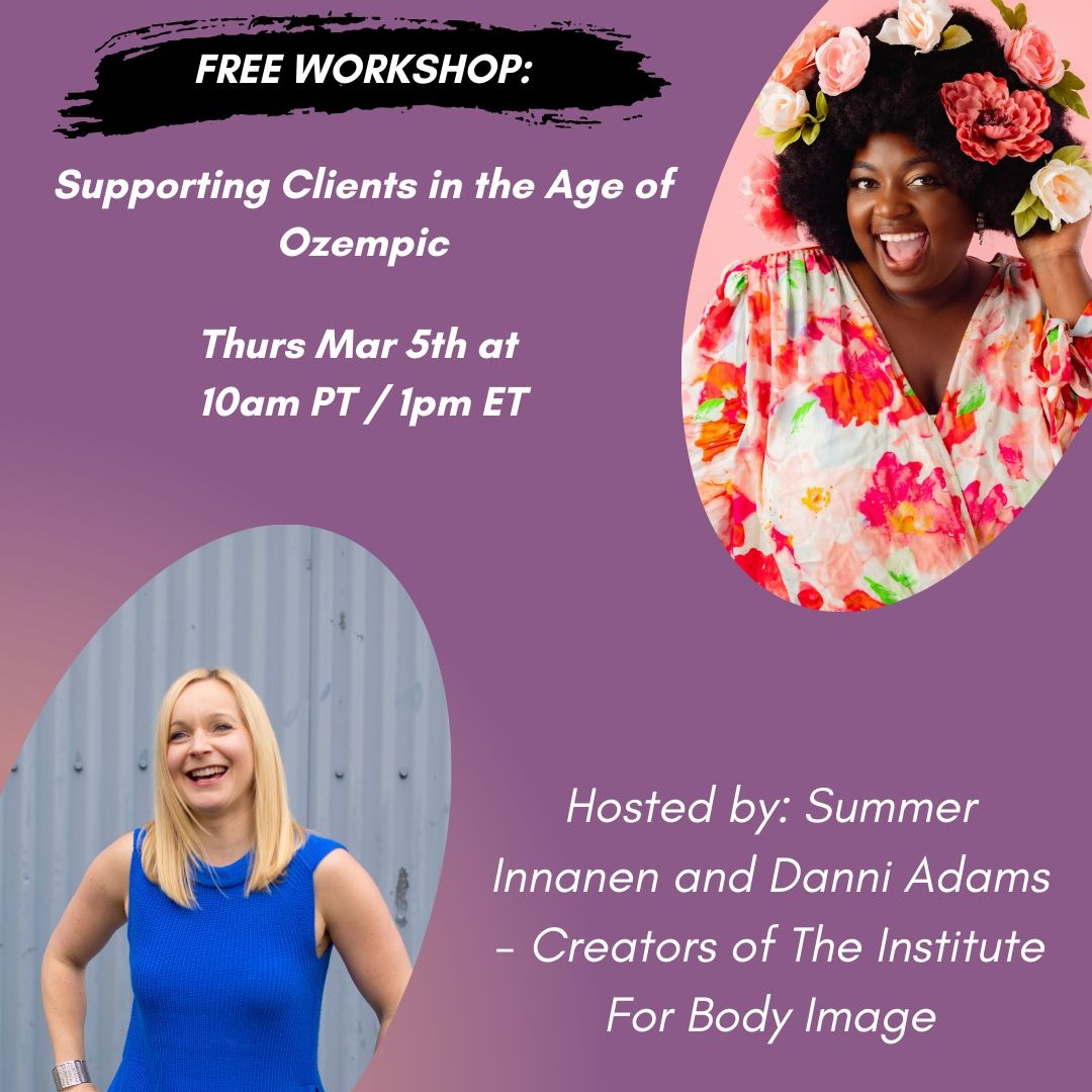 FREE Workshop: Supporting Clients in the Age of Ozempic thumbnail