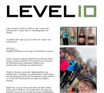 LEVEL 10 vinalistinn thumbnail