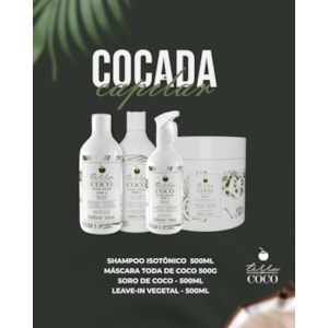 Kit Tratamento Cocada Capilar 500ml - Terra Coco thumbnail