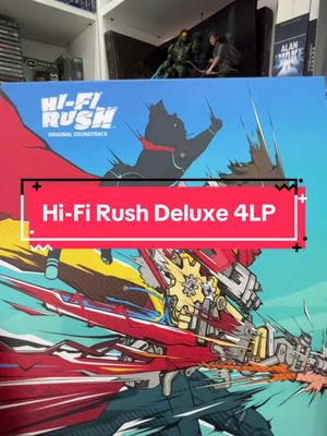 Tellement content d’avoir reçu ce magnifique set de vinyles 😍 la BO de mon GOTY 2023 Hi-Fi Rush!  Hi-Fi Rush Deluxe 4LP 