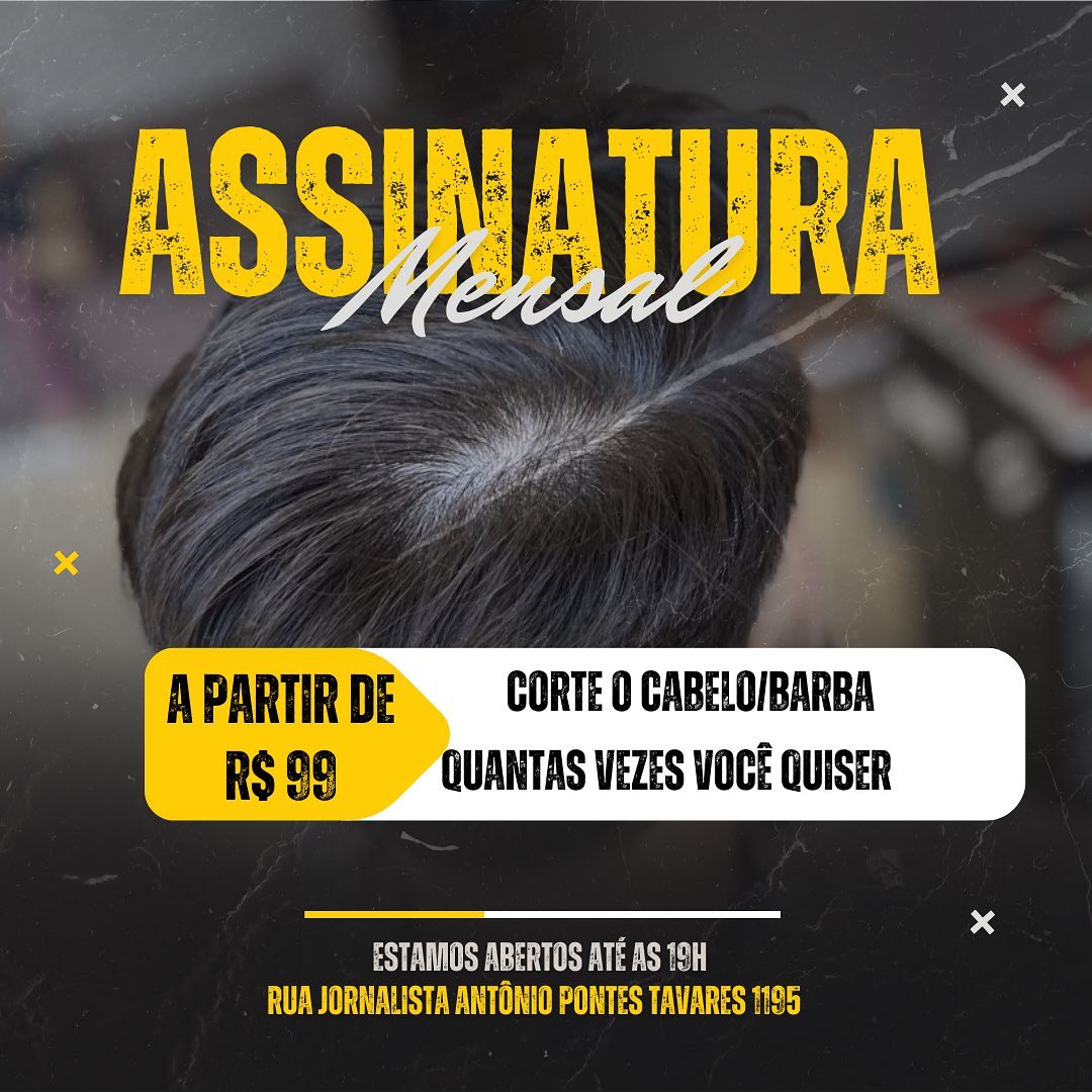 É cliente antigo? Então essa novidade é para você : estamos com a assinatura mensal na barbearia É barba, cabelo e sobra