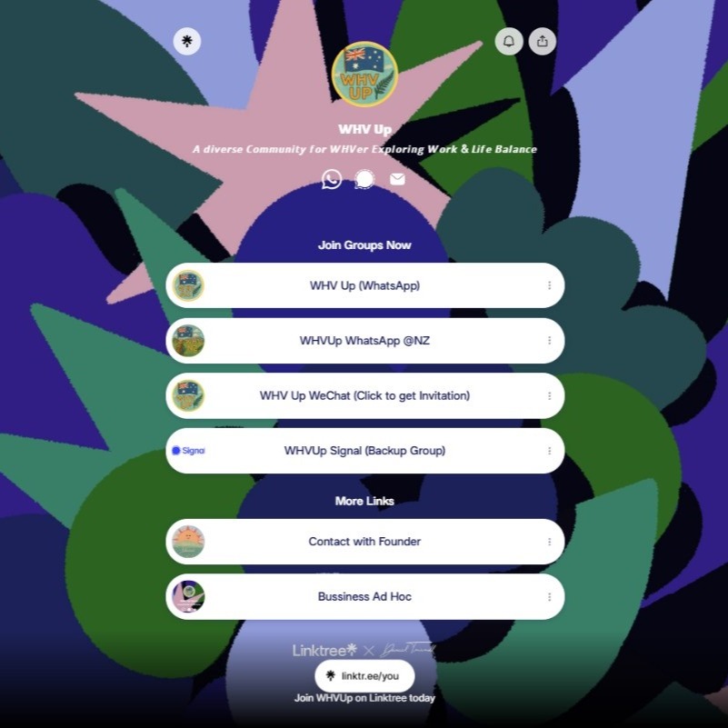 WHVUp Chats Group - Link Tree thumbnail