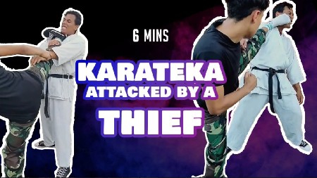 Karateka is attacked by thief (Fighting in shoes and socks) - Max vs Dallas thumbnail