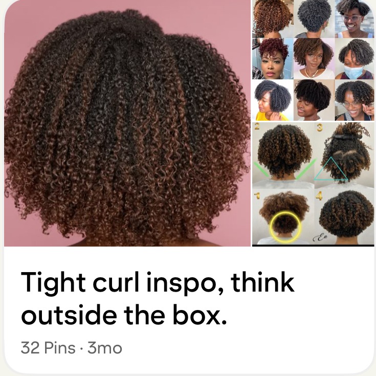 Tight curl inspo, think outside the box.  thumbnail