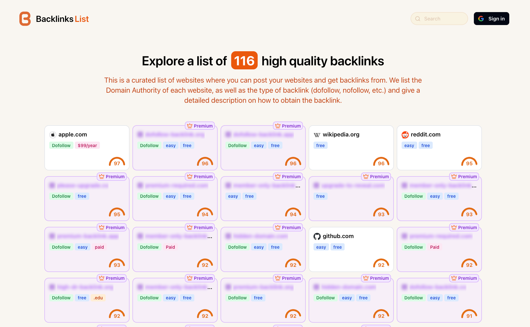 Backlinks List thumbnail