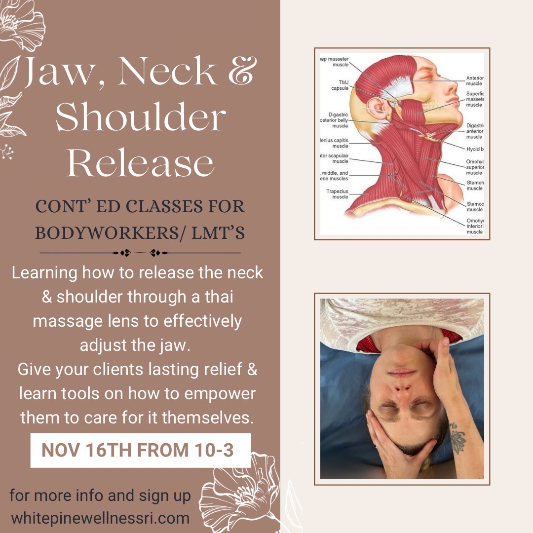 Jaw, Neck and Shoulder Release Class * Only 4/10 spots left! thumbnail