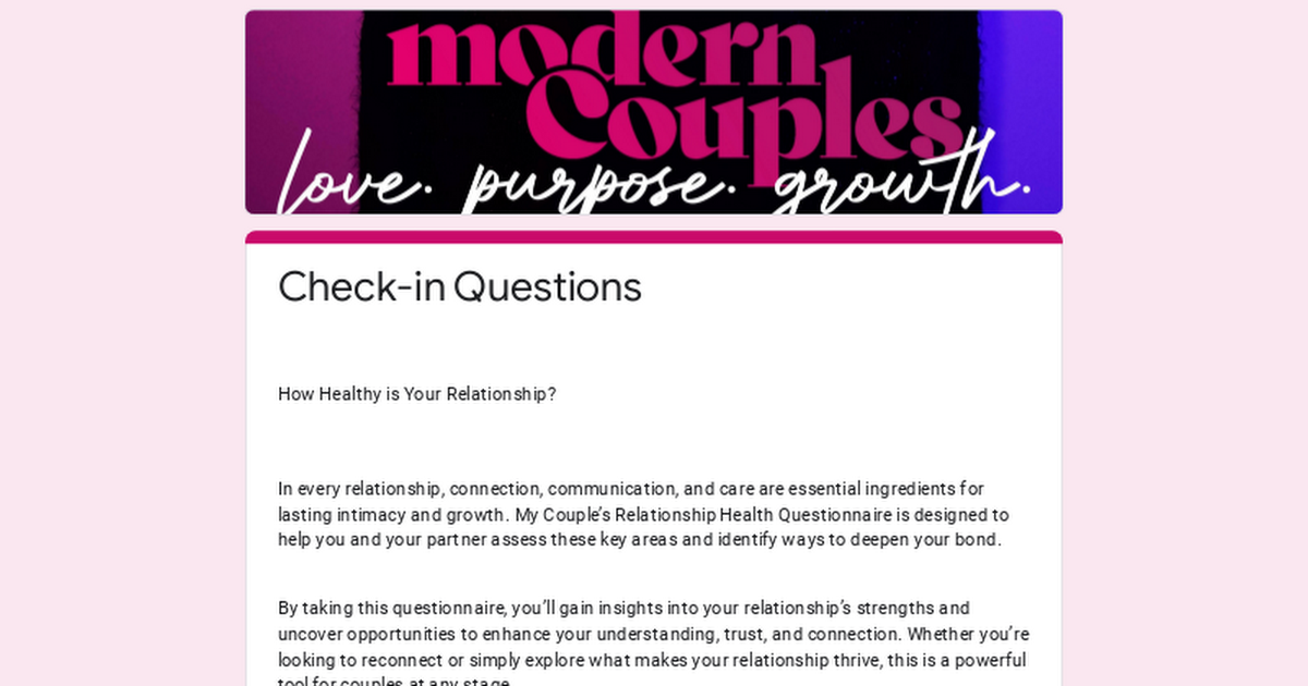 Take your relationship health test thumbnail