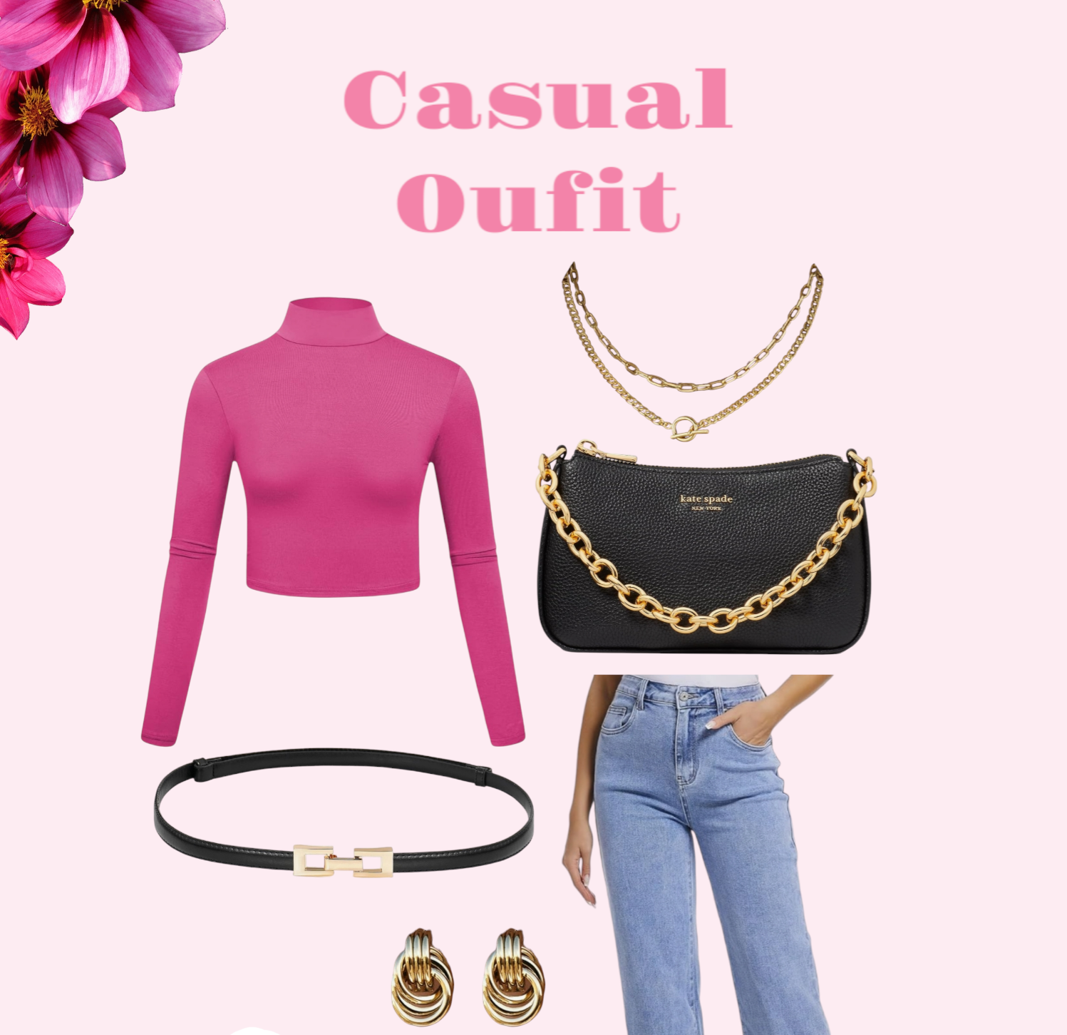 Casual Cozy Pink Outfit thumbnail