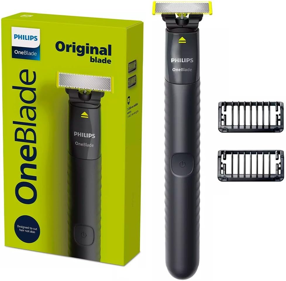 Barbeador aparador e raspador OneBlade Philips QP1424/10 com 2 Pentes - Bivolt thumbnail