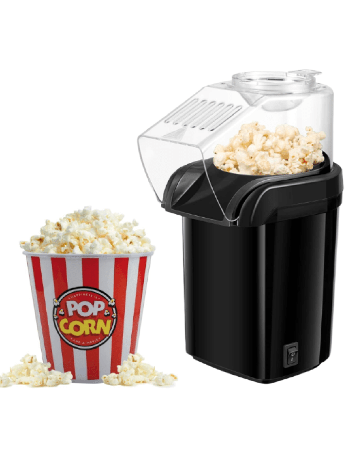 Pipoqueira Elétrica Ar Quente Sem Oléo Maquina De Fazer Pipoca 110V 1200W thumbnail