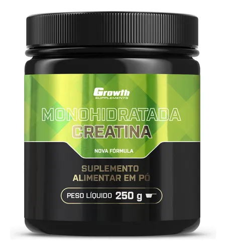 Creatina Monohidratada 250g Growth Supplements - Sem Sabor Em Pó thumbnail