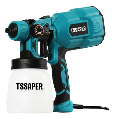 Pistola De Pulverização Elétrica Para Pintura Hvlp Tssaper Tp550 Do 800ml Cor Azul-turquesa 550w thumbnail