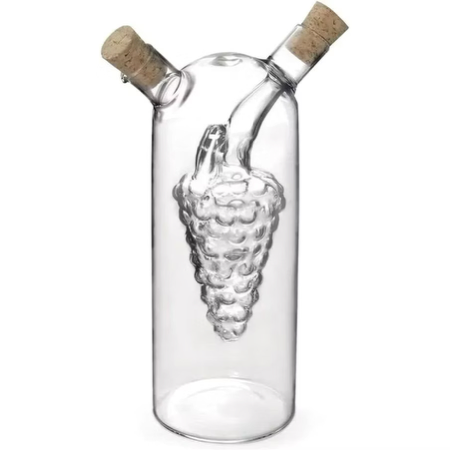 Galheteiro 2 Em 1 De Vidro Porta Azeite Vinagre thumbnail