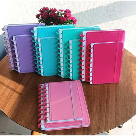 KIT Cadernos de discos estilo inteligente com 2 unidades - 1 Tamanho G + M / Escolar Volta as aulas thumbnail