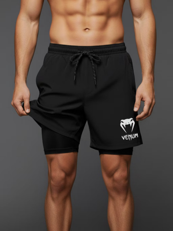 Bermuda de Compressão Dry-Fit GDA 2 em 1 - (VENUM 07) - Com Elastano e Bolso Interno thumbnail
