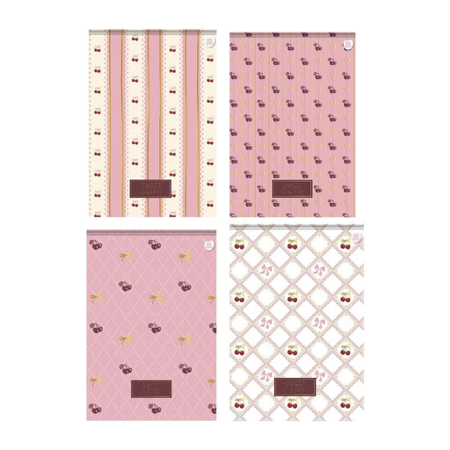 Bloco Vertical Sweet Cherry Costurado Capa Dura 17x25cm 80 Folhas Pautadas - Animativa thumbnail