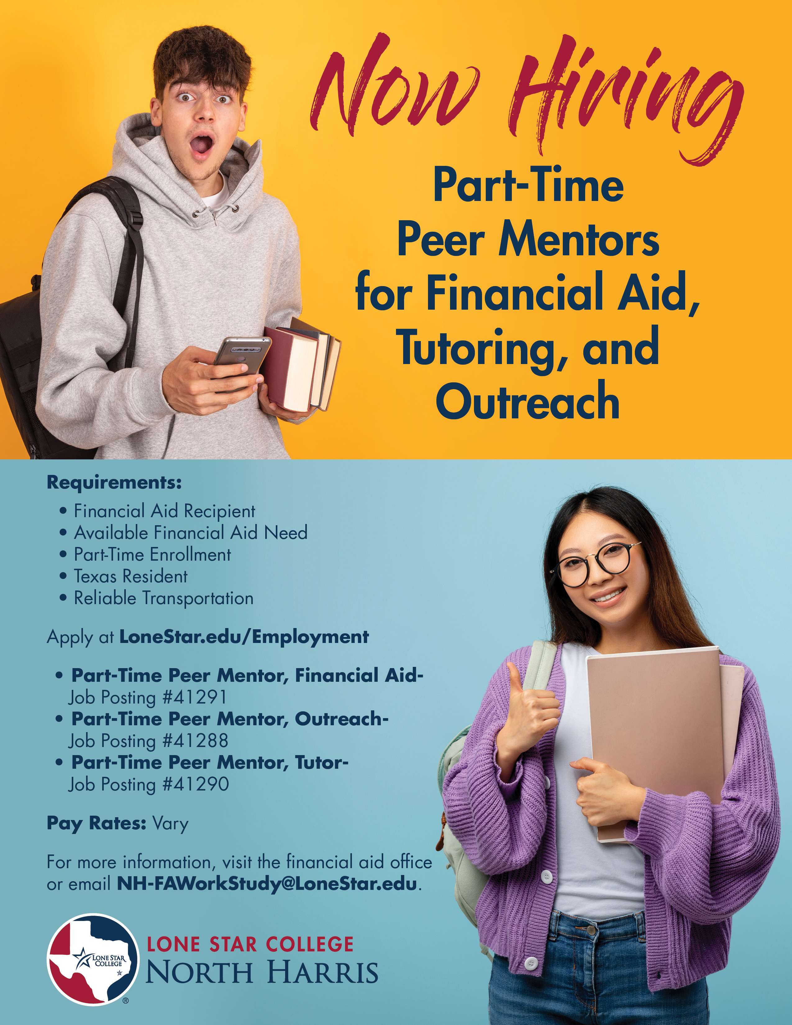 Now Hiring Part-time Peer Mentors  thumbnail