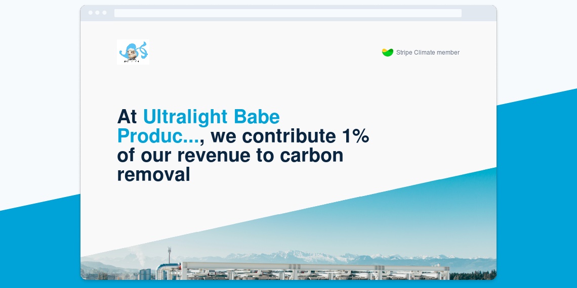 Ultralight Babe Productions: Our carbon removal commitment thumbnail